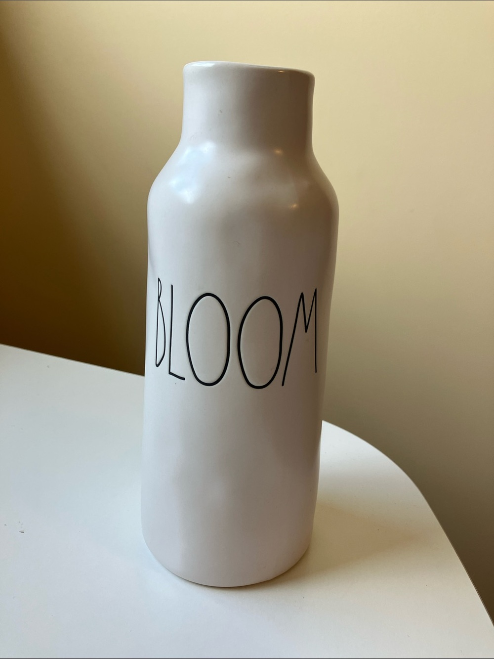 Rae Dunn , White Ceramic 'BLOOM' Vase